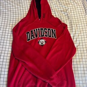 Davidson Wildcats Red/Black Stadium Athletics Hoodie